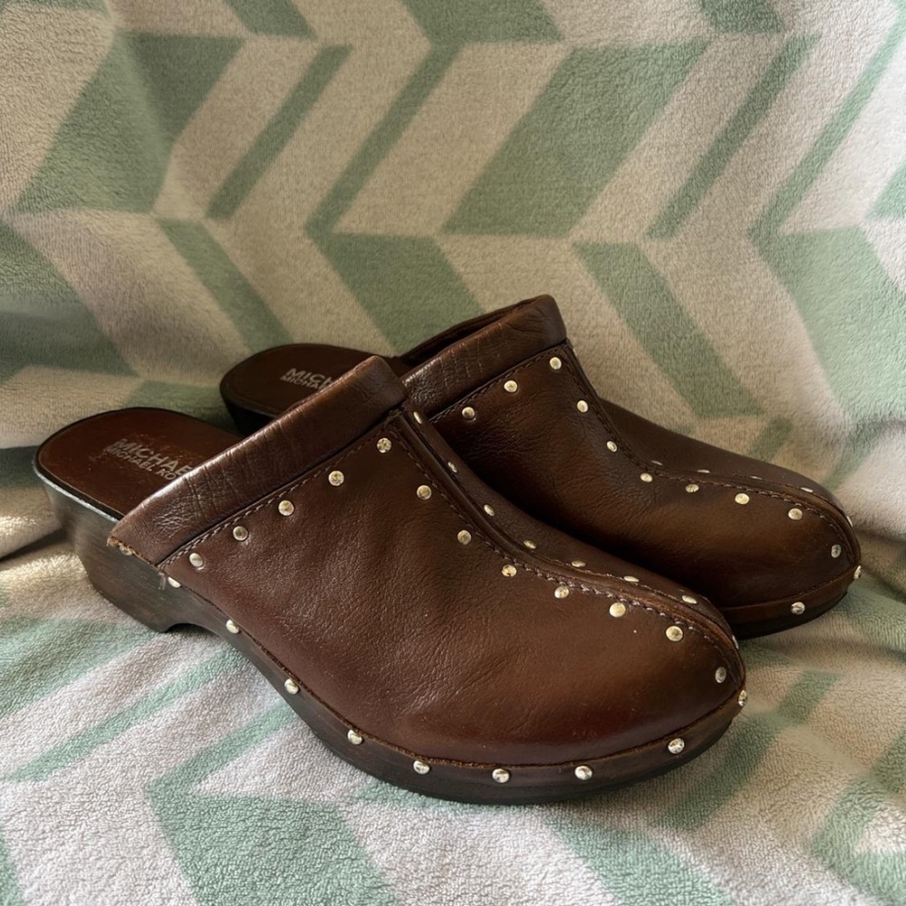 Michael kors studded clogs